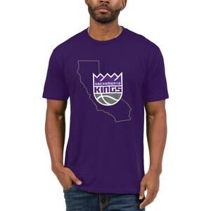 Junk Food Nba - State Shape -  Adult Short Sleeve Fan Tee